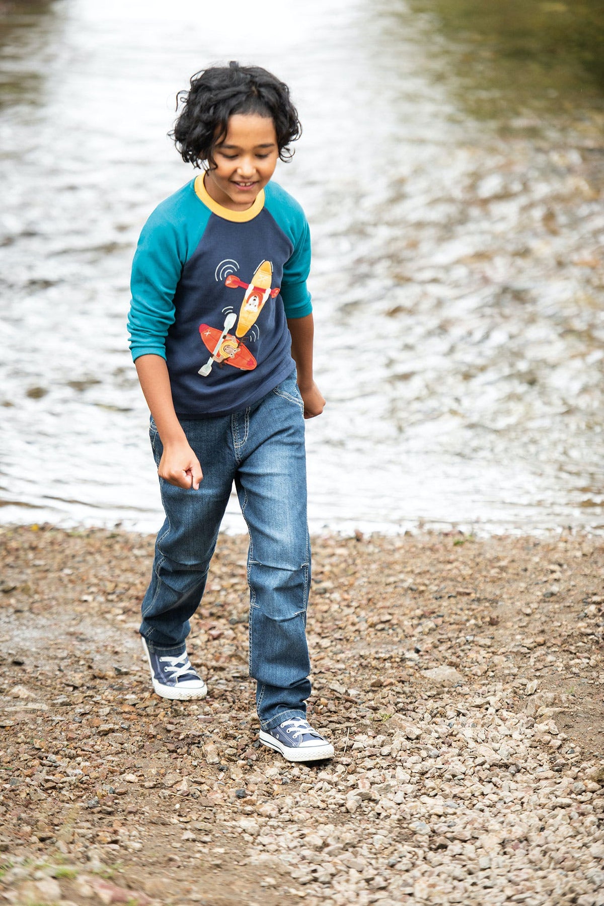 Shirt Tiere im Kayak von Frugi