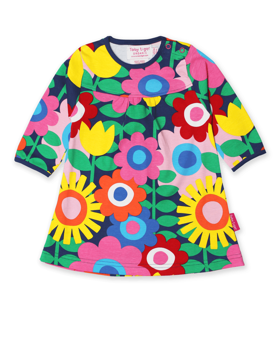 Kleid mit bunten Blumendruck (4-5 Jahre) von Toby Tiger