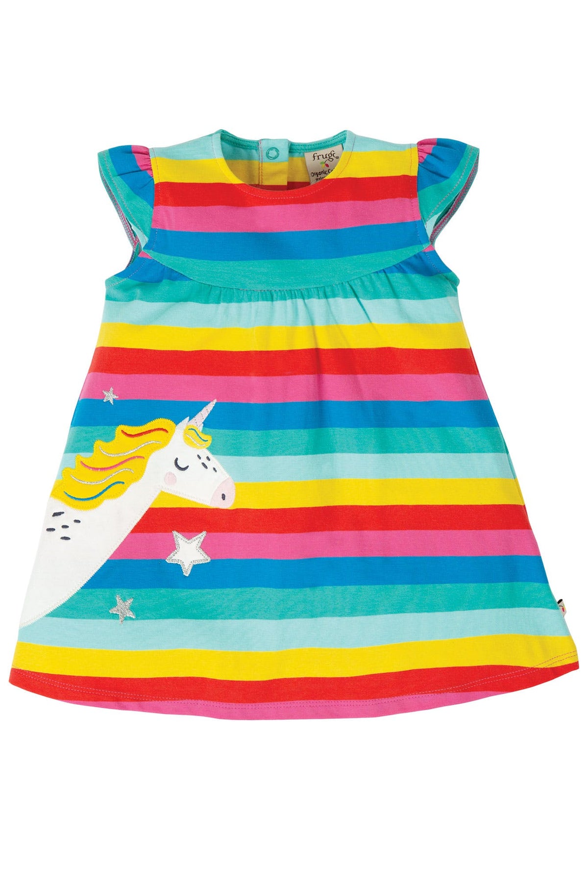 Kleid Einhorn und Regenbogen ( 3-6 Monate, 18-24 Monate) von Frugi