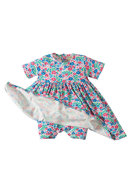Blumenkleid mit Hosen von Frugi