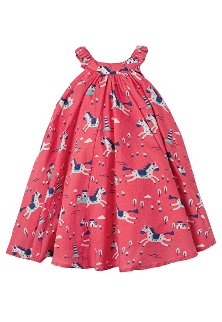 Kleid mit Pferdemuster ( 0-3,  3-6, 6-12 Monate )  von Frugi