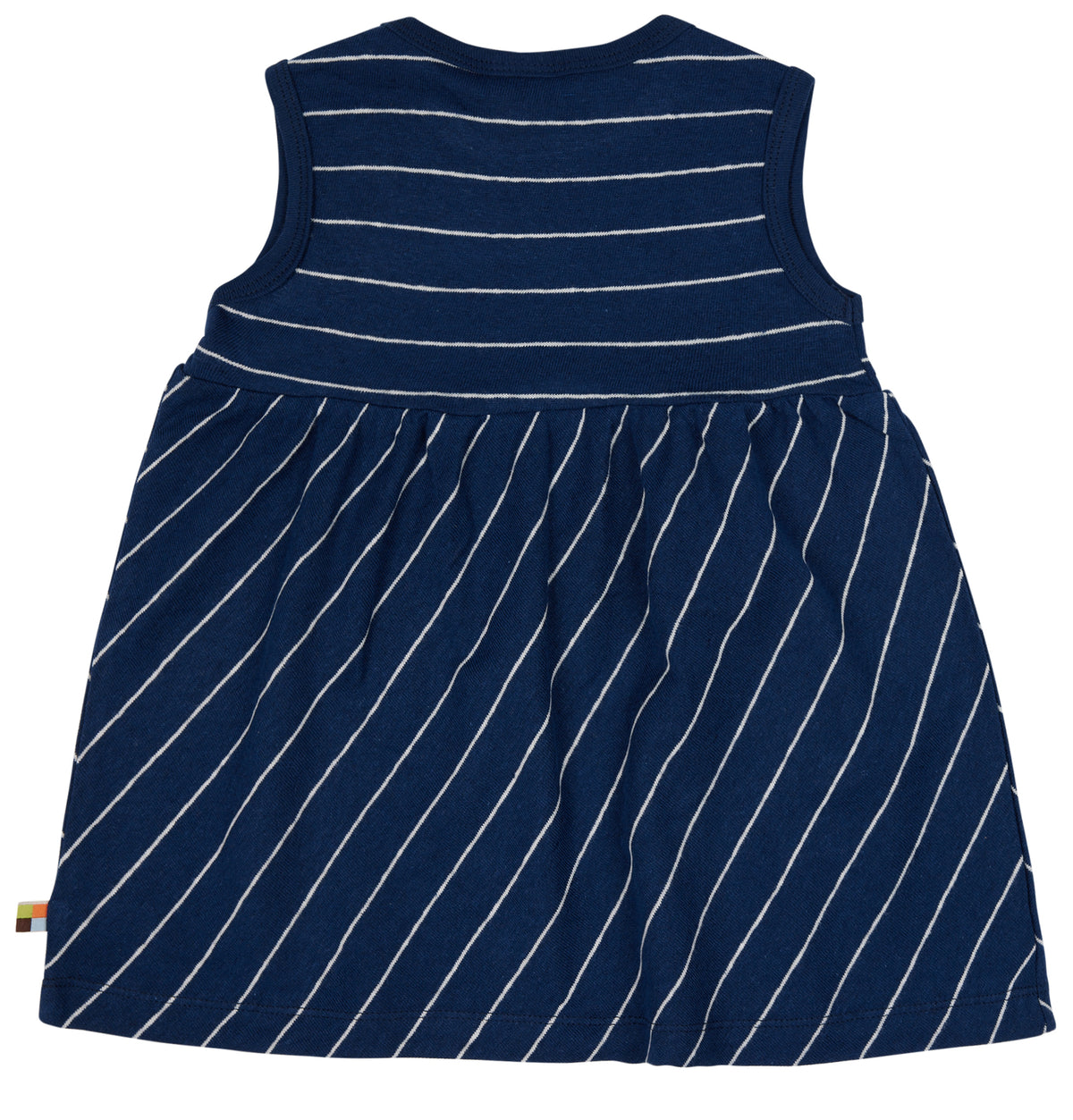 Kleid mit Baumwolle/ Leinen in dunkelblau( 5 und 7 Jahre)  von loud+proud