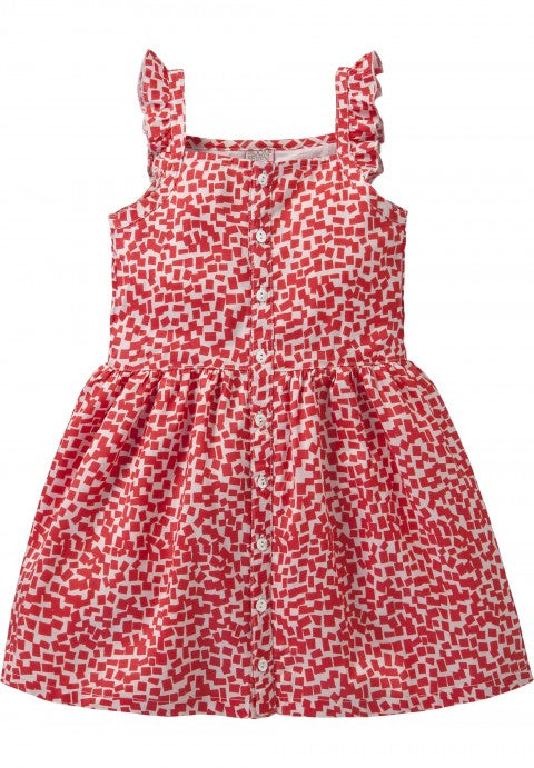 Room seven kleid rot weiss
