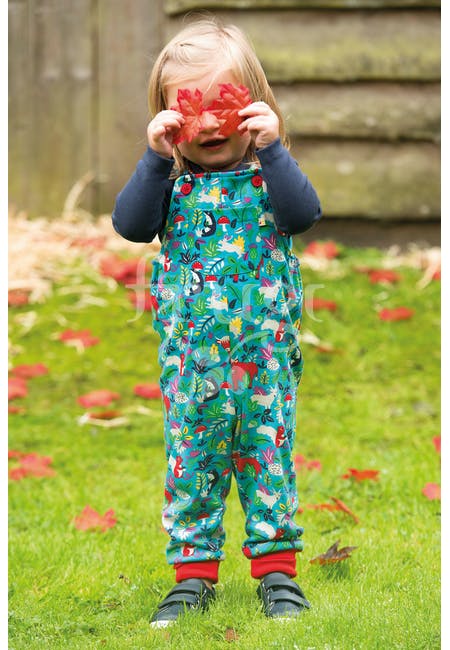 Latzhose Waldtiere ( 0-3 Monate, 3-4 Jahre) von Frugi