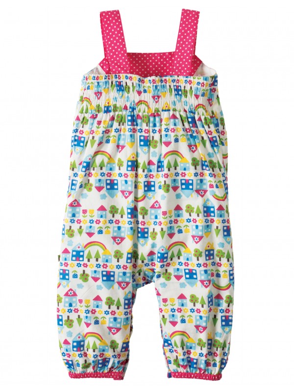 Sommer Latzhose Haus( 0-3 Monate, 3-6 Monate ) von Frugi 100% Bio-Baumwolle