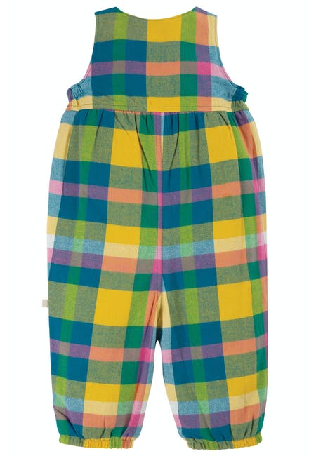 Latzhose farbig Kariert ( 0-3 Monate, 12-18 Monate) von Frugi