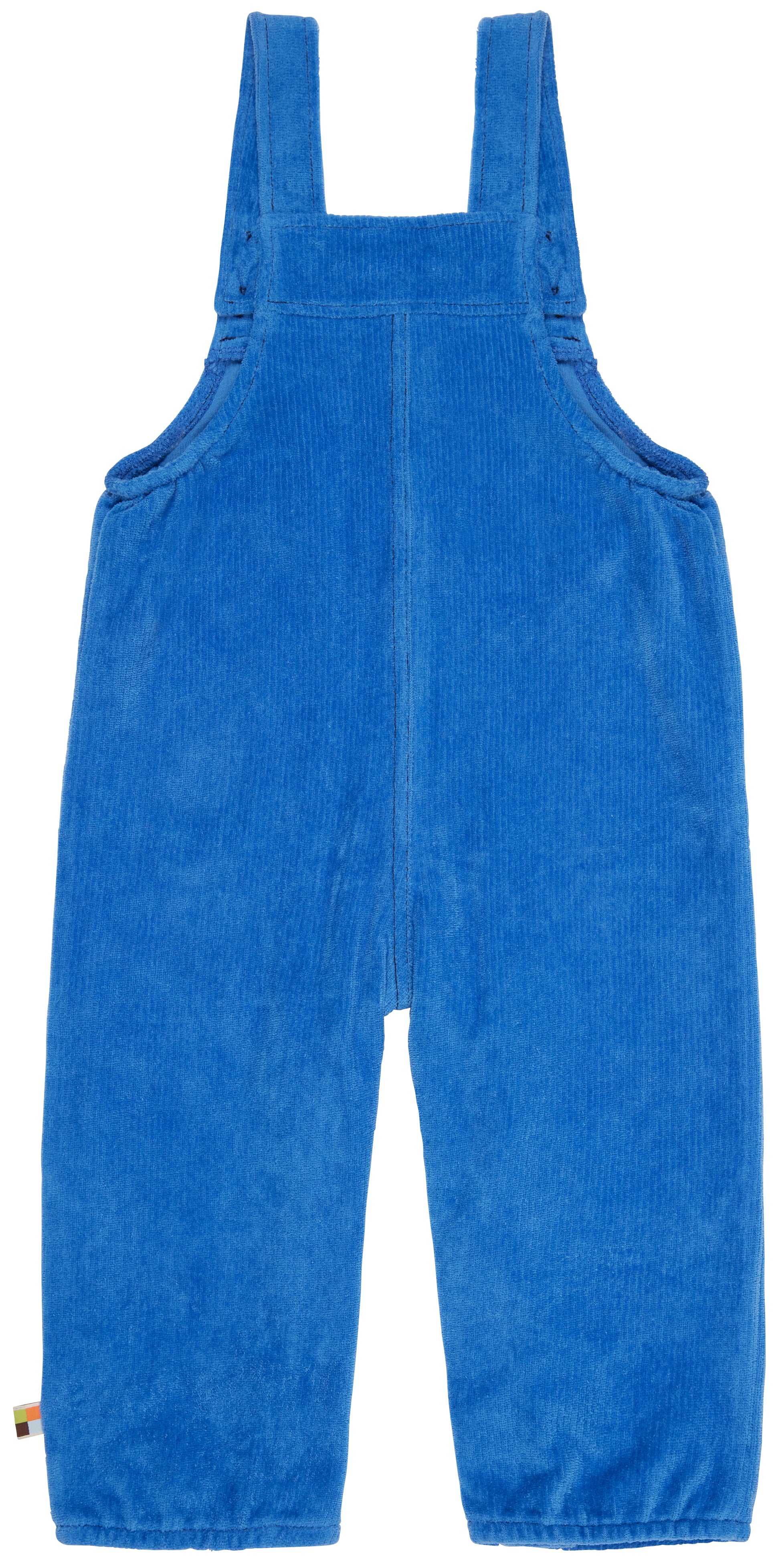 Latzhose Cord in indigo-blau von loud + proud