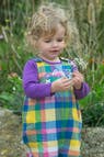 Latzhose farbig Kariert ( 0-3 Monate, 12-18 Monate) von Frugi