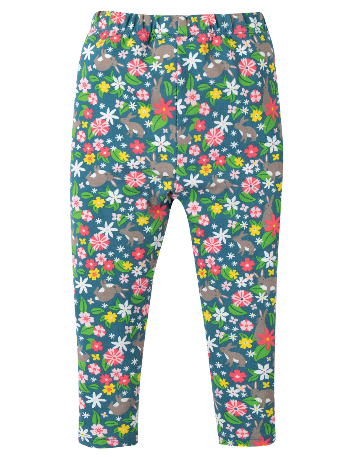 Leggins Hasen und Blumen (3-6, 6-12 Monate) von Frugi