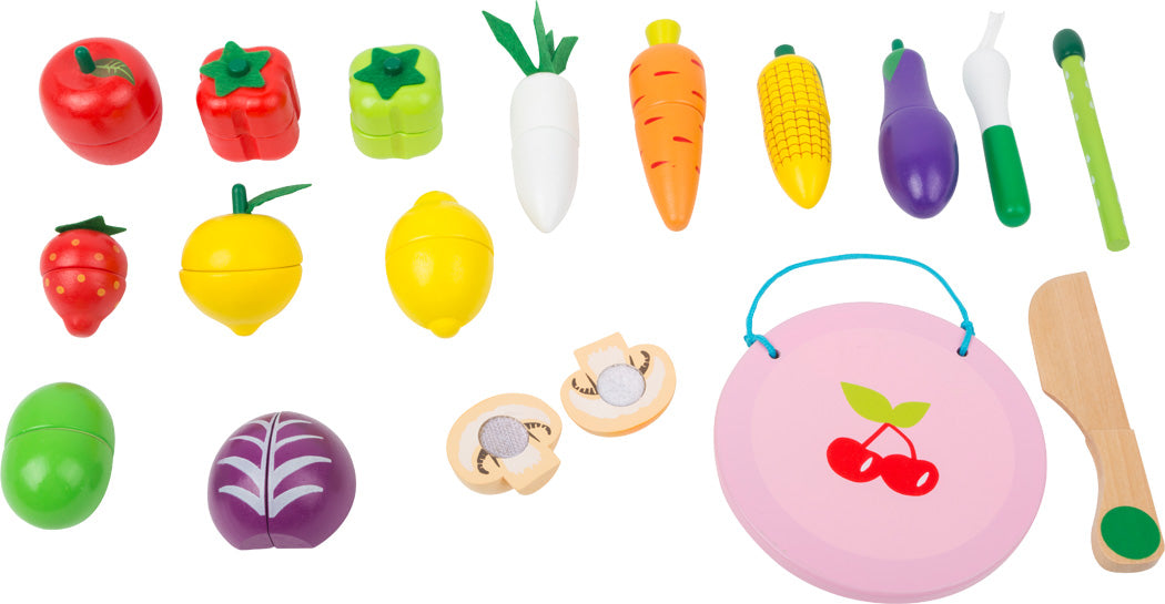 Schneide Frucht und Gemüseset