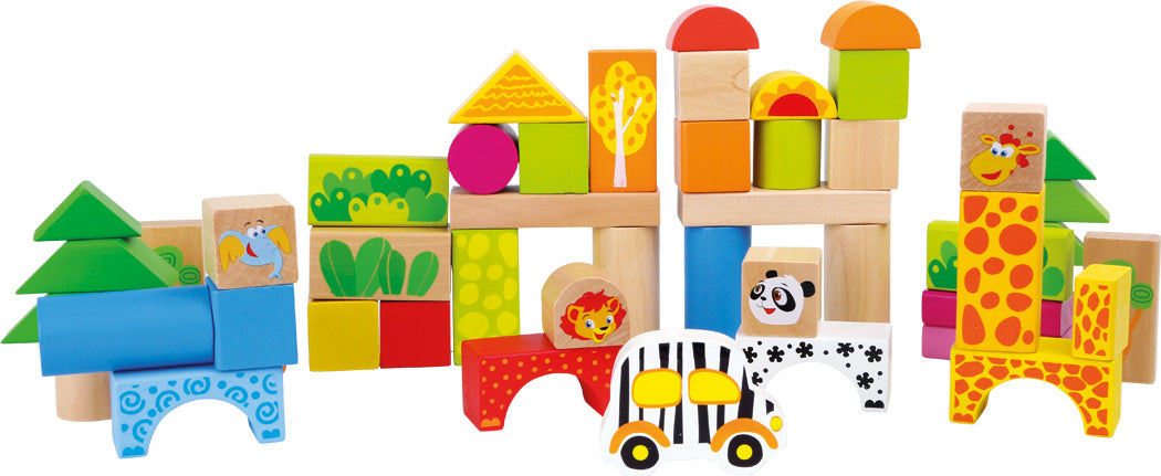 Holzbausteine Zoo ab 12 Monate