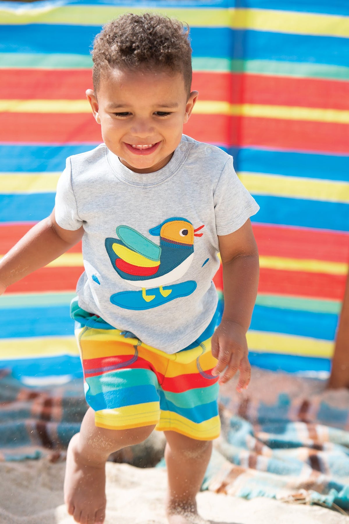 Regenbogen Shorts ( 3-6 Monate,  6-12 Monate)  von Frugi