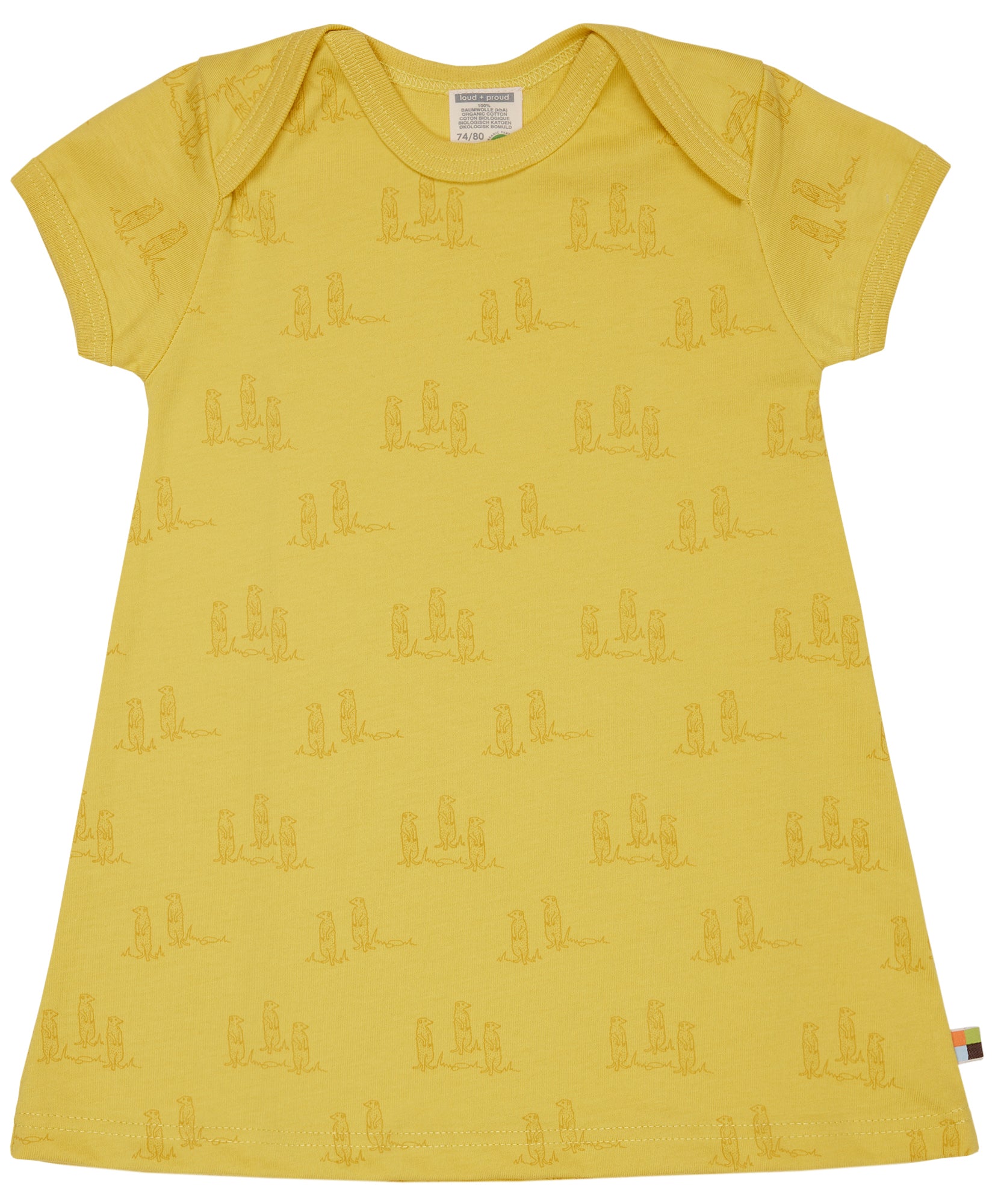 Kleid Erdmännchen in gelb von loud + proud
