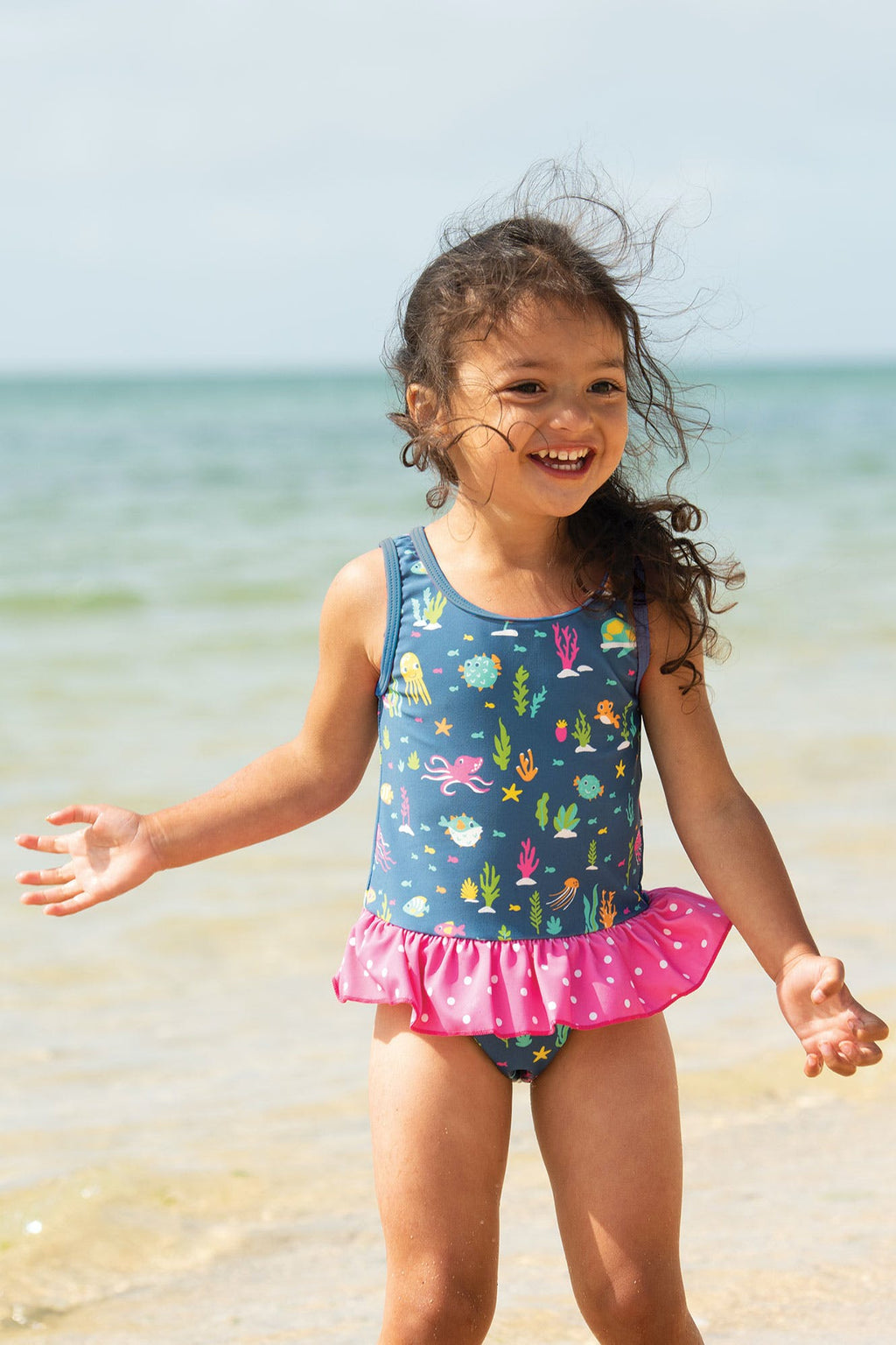 Badekleid Fische, UPF 50+ von Frugi