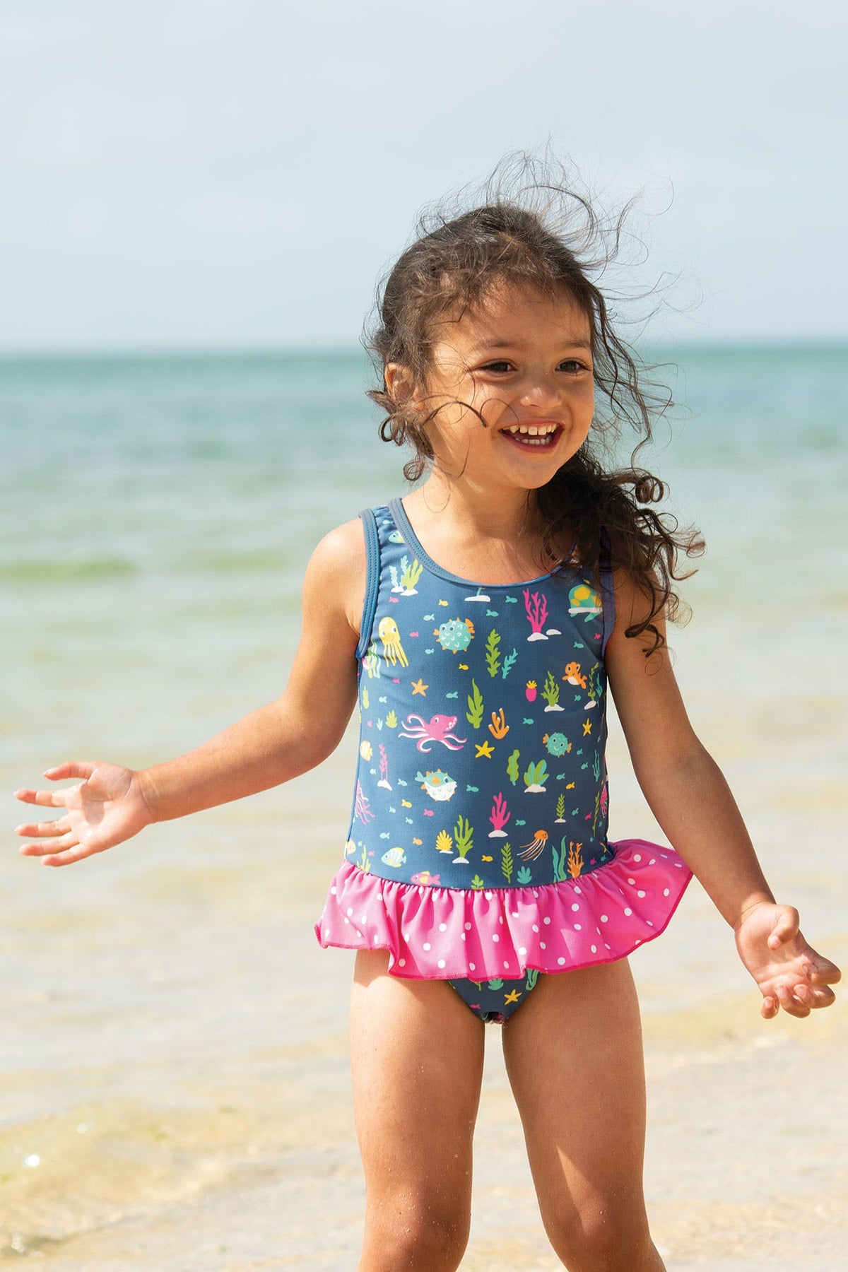 Badekleid Fische, UPF 50+ von Frugi