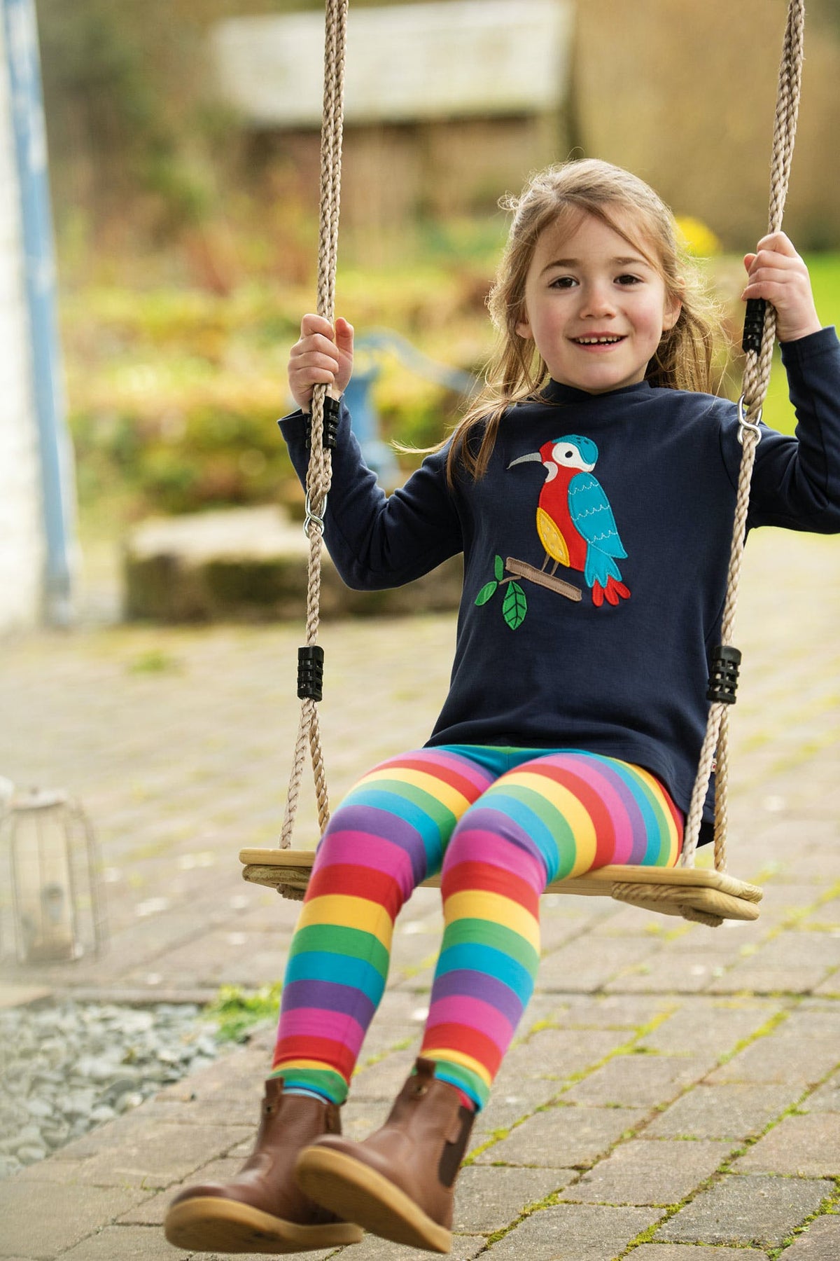 Leggins Regenbogen (0-3Monate, 2-3 Jahre)  von Frugi