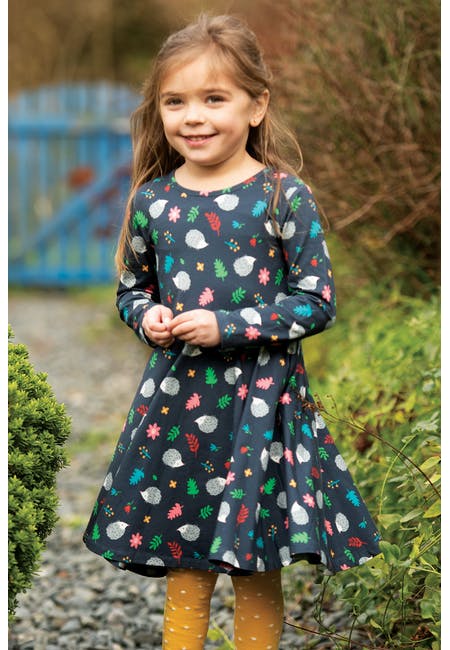 Schwingkleid Igel (0-3, 3-6, 6-12 Monate)  von Frugi