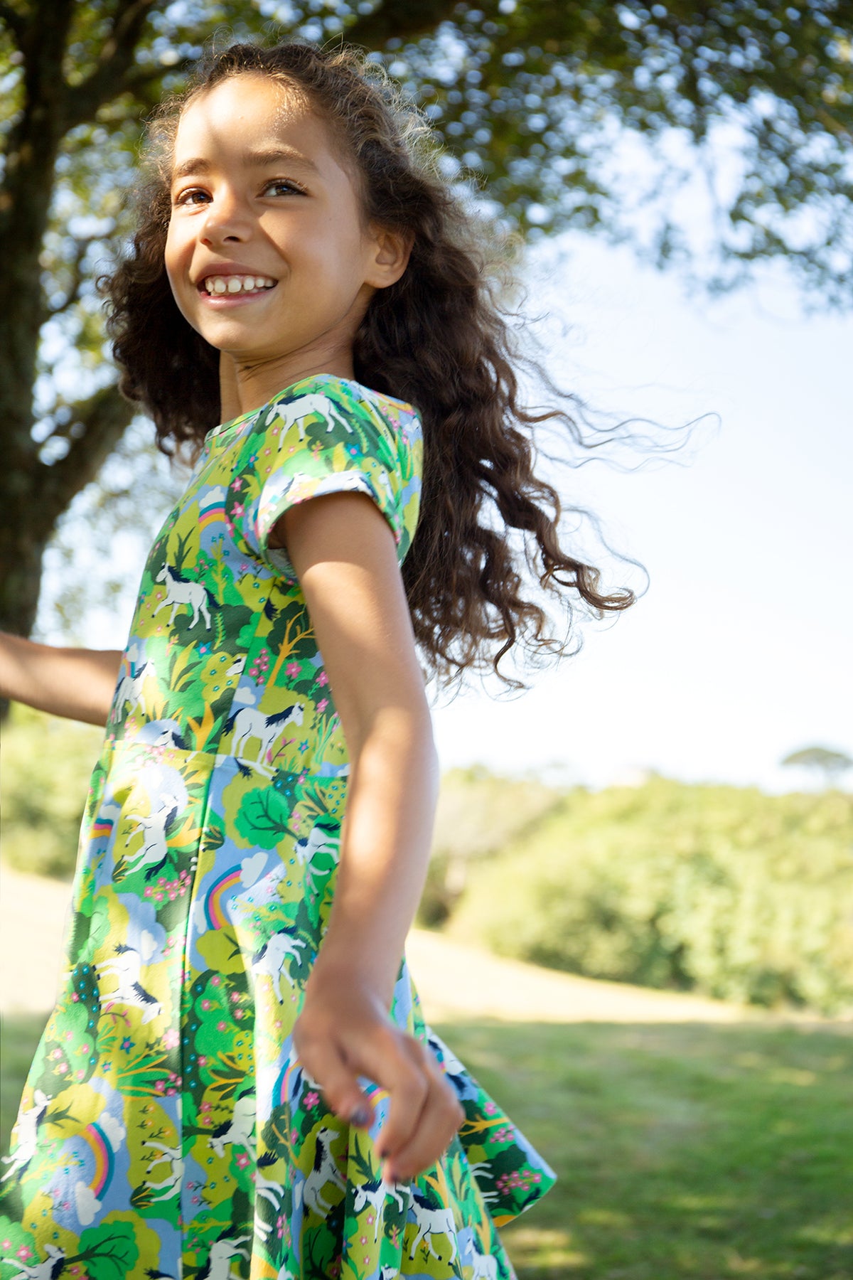 Schwingkleid Pferde von Frugi