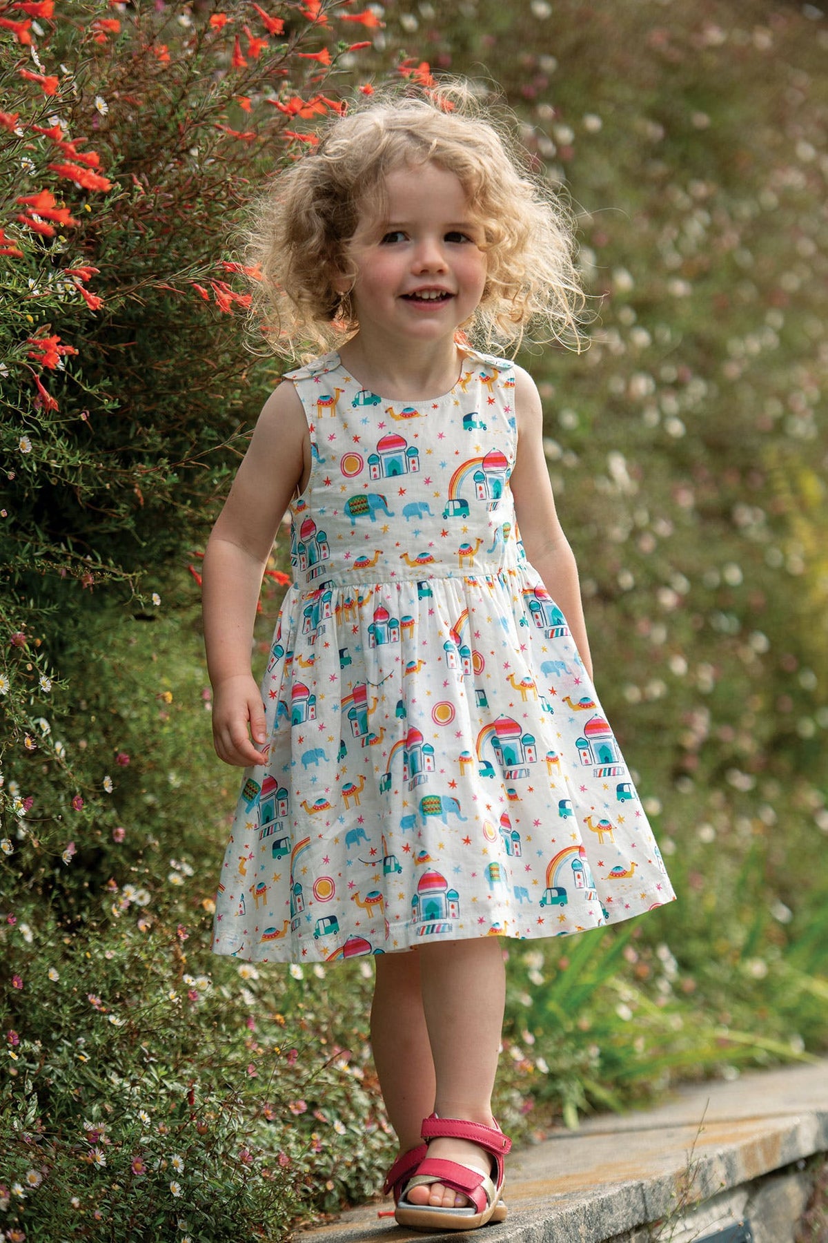 Weisses Indien Kleid von Frugi