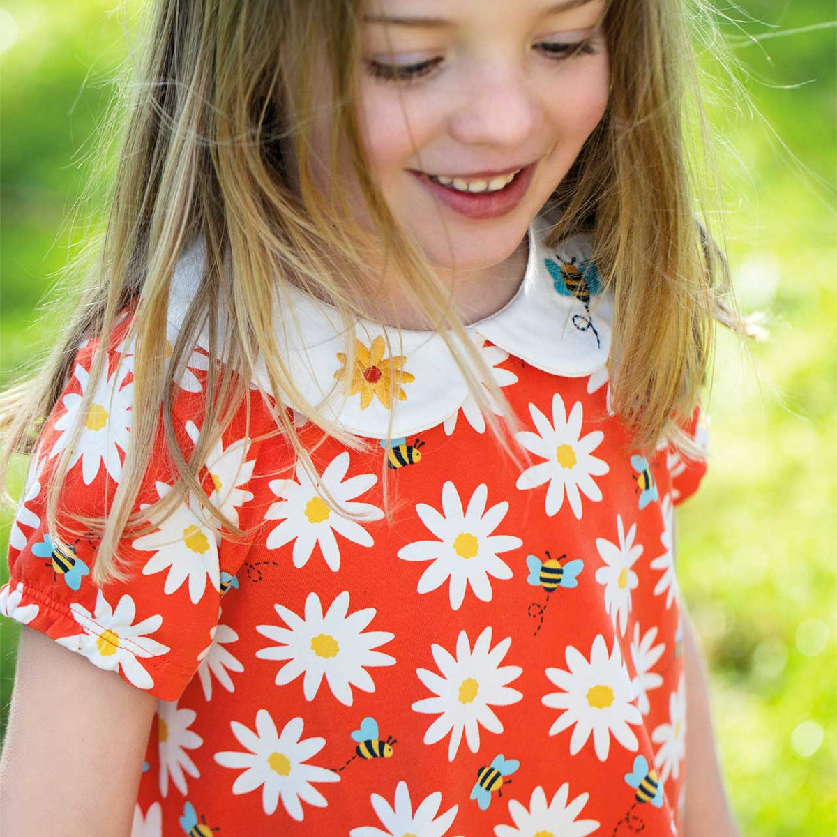 Bluse Gänseblümchen von Frugi 3 Jahre+