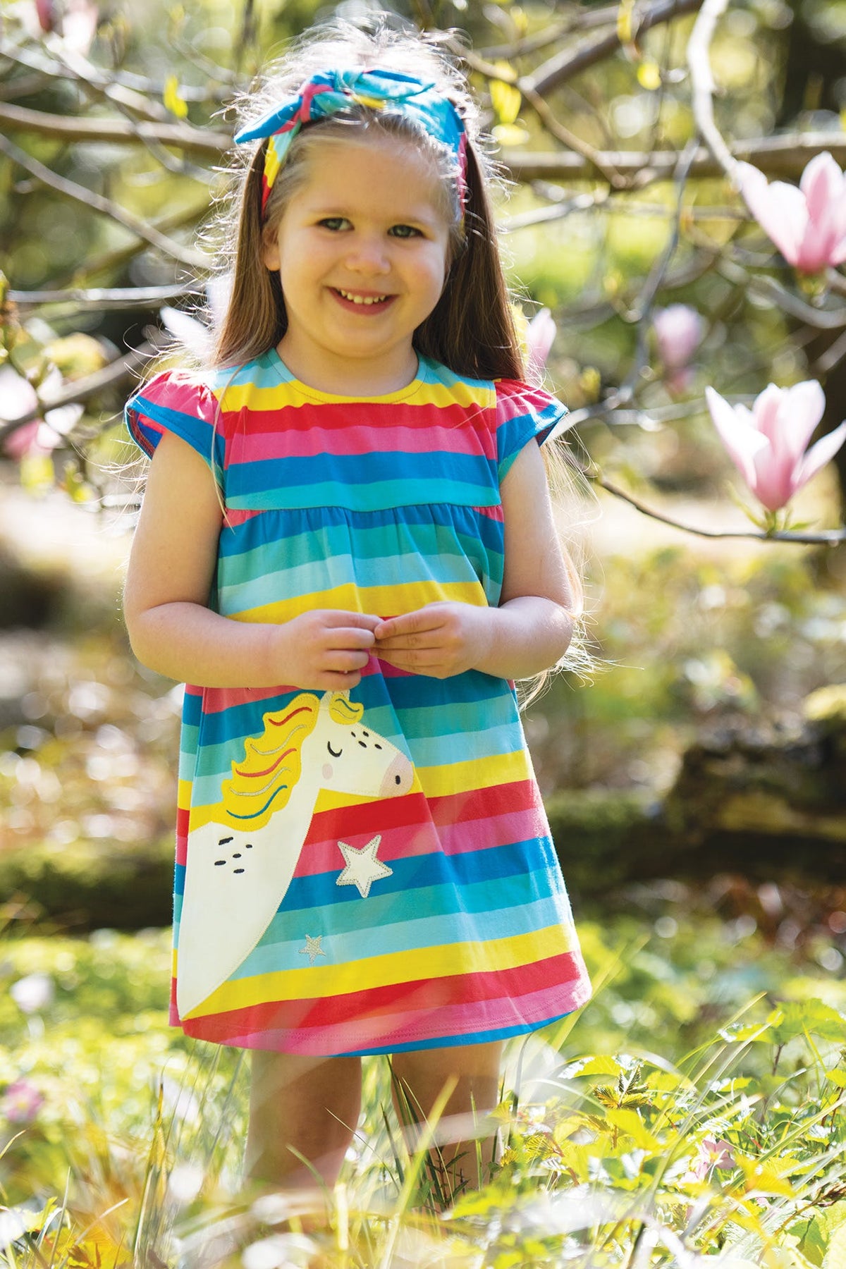 Kleid Einhorn und Regenbogen ( 3-6 Monate, 18-24 Monate) von Frugi