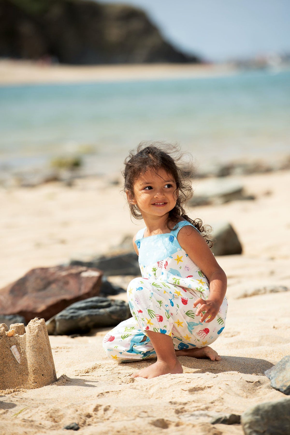 Sommer Latzhose Fische von Frugi