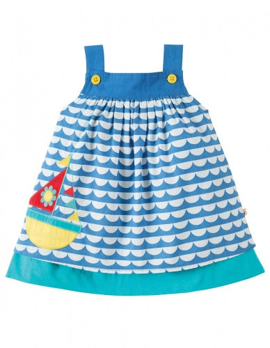 Schiff Sommer Kleid(12-18 Monate) von Frugi100% Bio-Baumwolle+ Gots zertifiziert