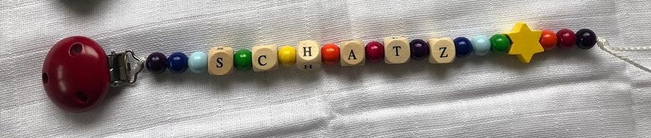 Geschlechtsneutrale Nuggikette mit Kosename oder Name