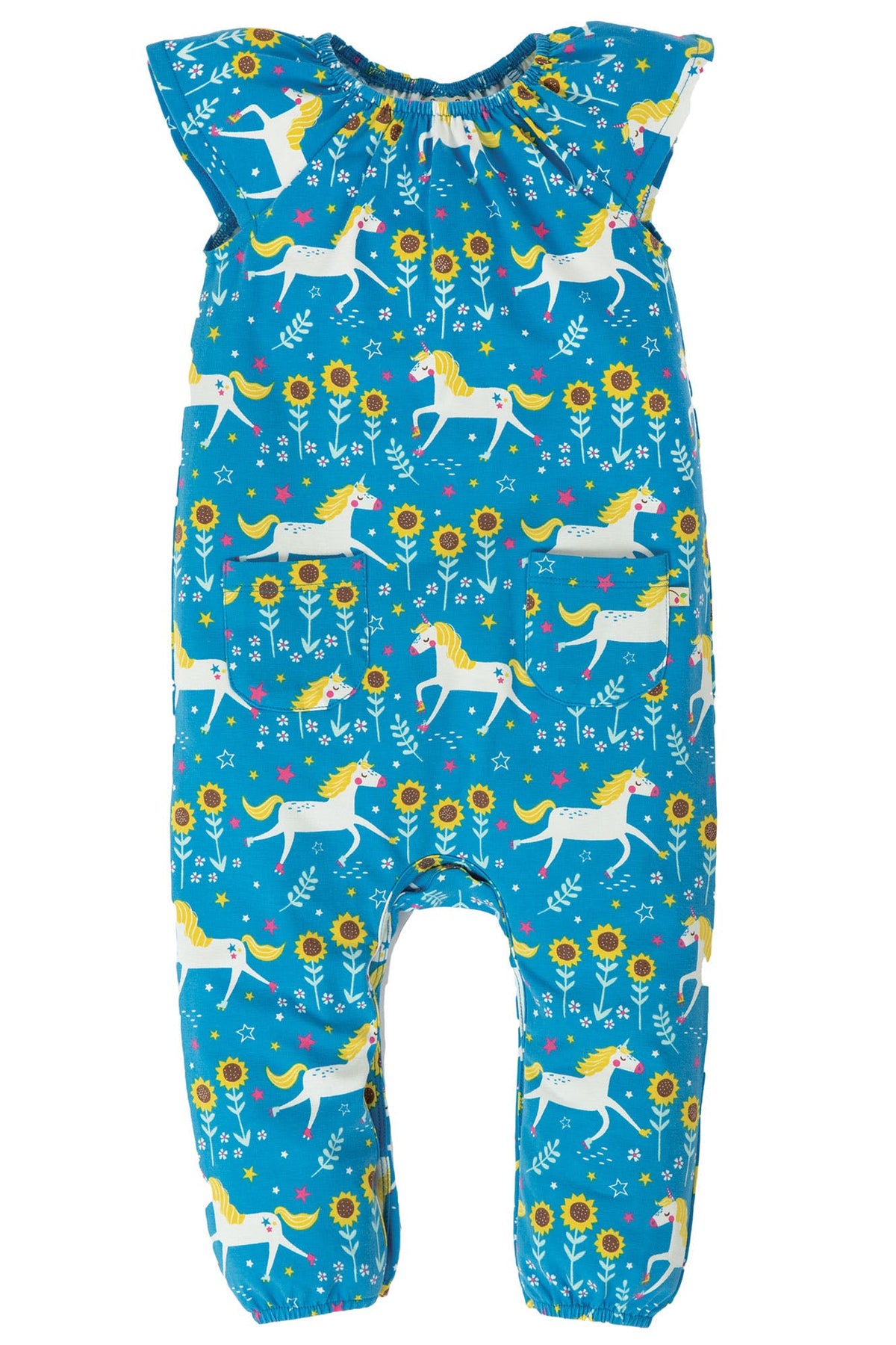 Overall mit Sonnenblumen und Einhörner Motiv von Frugi