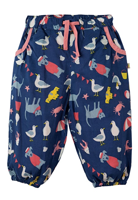 Leichte Sommerhose mit Matrosen-Tieren( 0-3, 3-6 Monate ) von Frugi