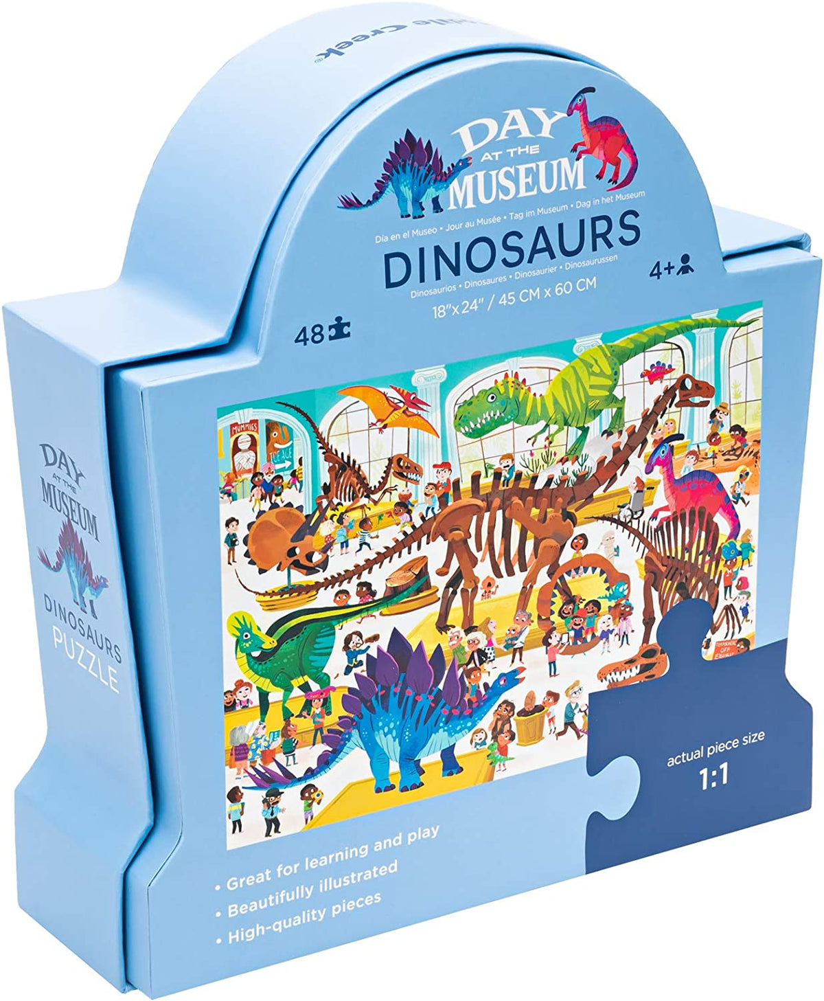 Recyceltes Puzzle Dino 4 Jahre+