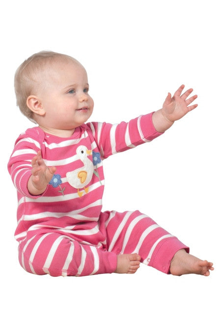 Strampler Ente ( Neugeboren, 0-3 Monate ) von Frugi