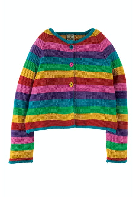 Strickjacke Regenbogen von Frugi