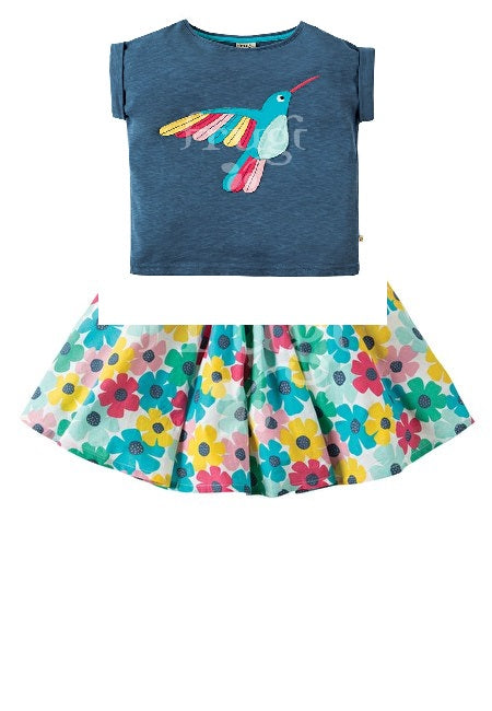 Jupe Blume( 5 und 6 Jahre ) von Frugi 100% Bio-Baumwolle+Gots zertifiziert