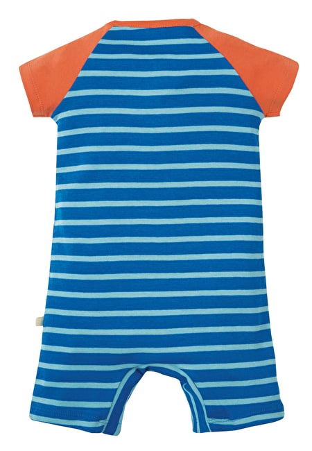 Kurzer Sommer-Strampler Grashüpfer ( 3-6, 12-18, 18-24 Monate ) von Frugi