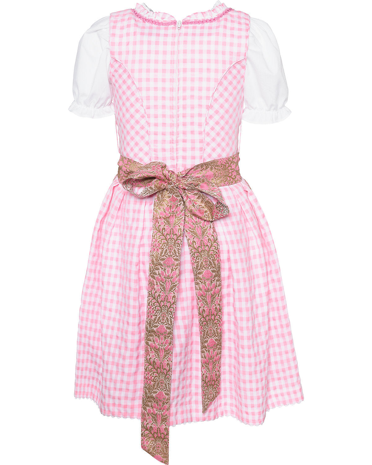 Dirndl in rosa mit rosa rosè Schürze von Happy Girls