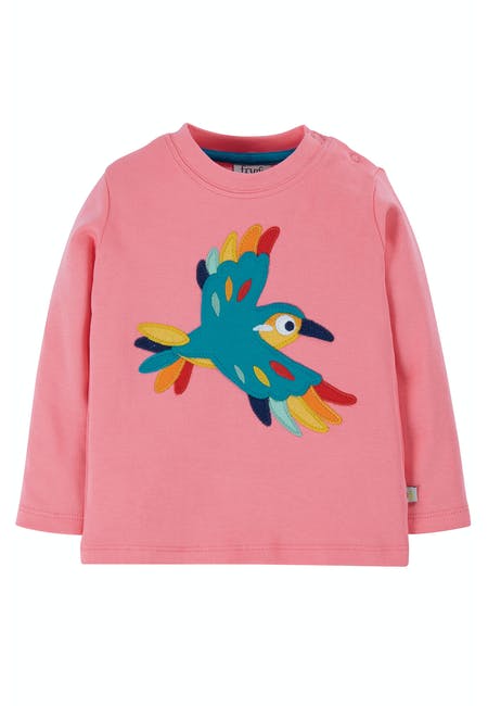 Shirt in rosa mit Kolibri ( 0-3 Monate) von Frugi