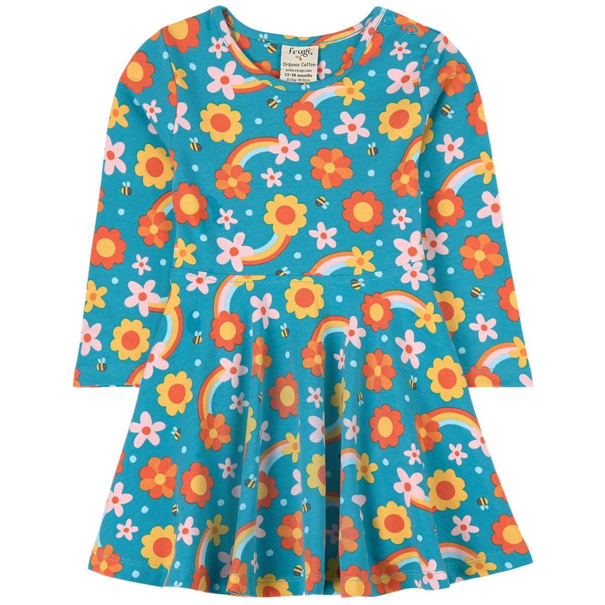 Schwingkleid Blumen/ Biene  von Frugi