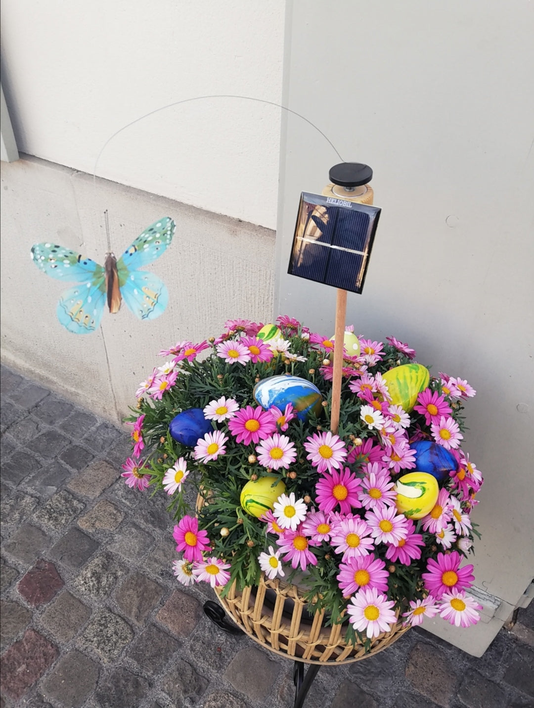 Solar Schmetterling zum Stecken oder Stellen, handgemacht in Jura