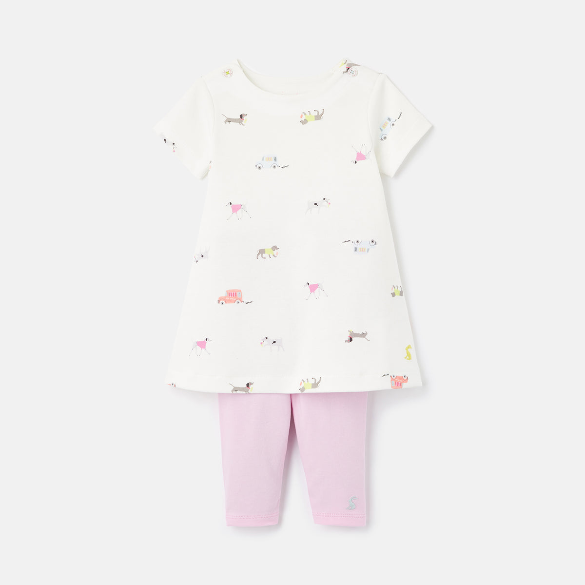 Kleid + Leggins , Hunde am Glace essen  von Joules