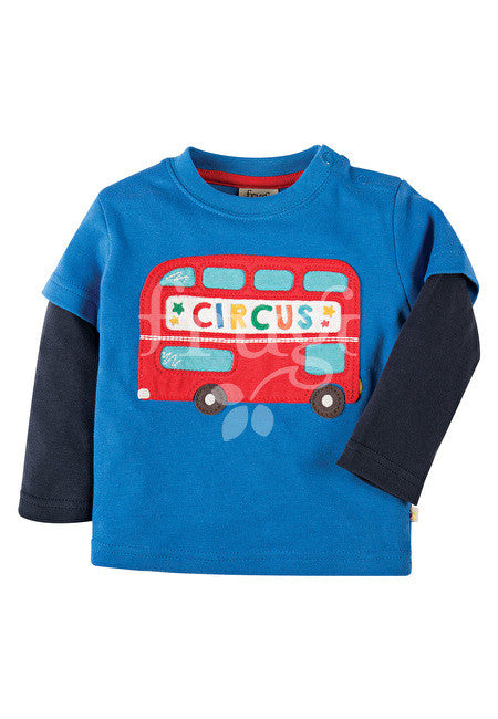 Top Applique Bus Shirt Frugi