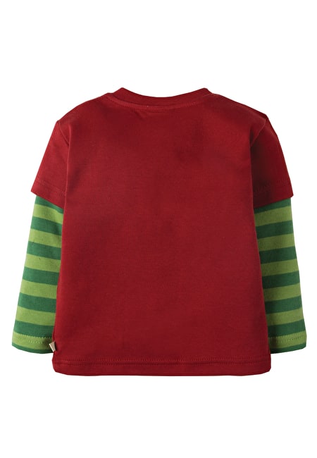 Shirt Langarm mit Drache von der Marke Frugi Leo layered Tee Dino Winter 18