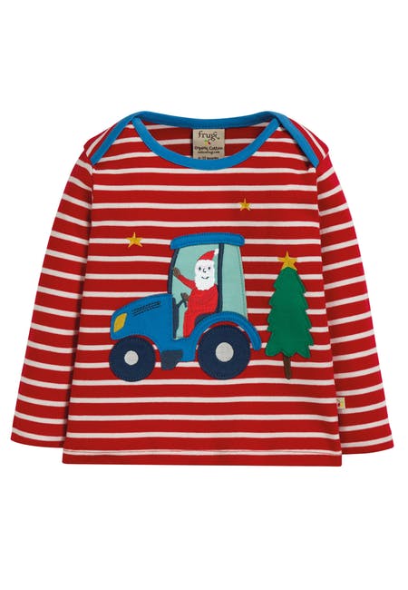 Shirt Weihnachtsmann im Traktor von Frugi