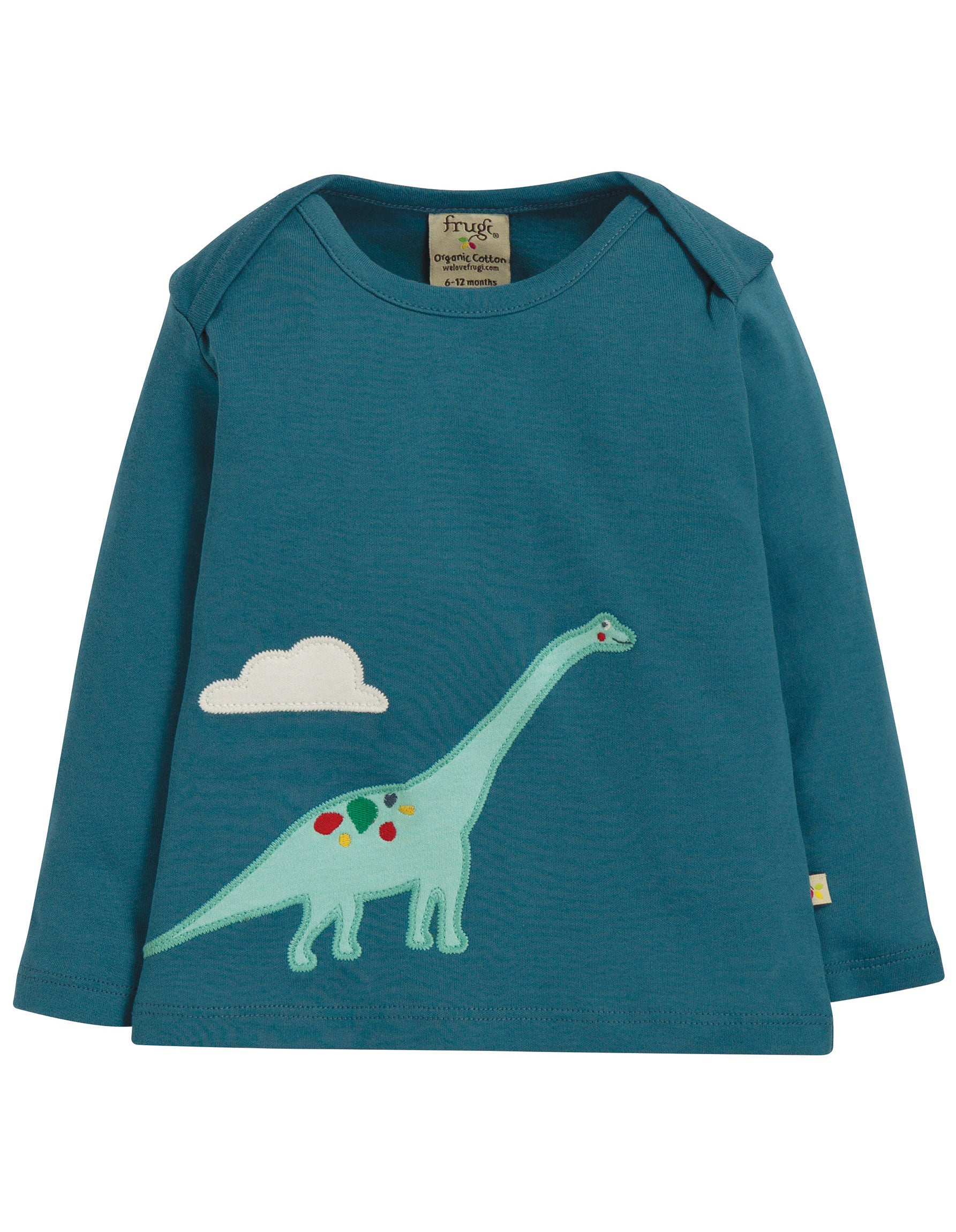 Shirt mit Dinosaurier applikation von der Marke Frugi