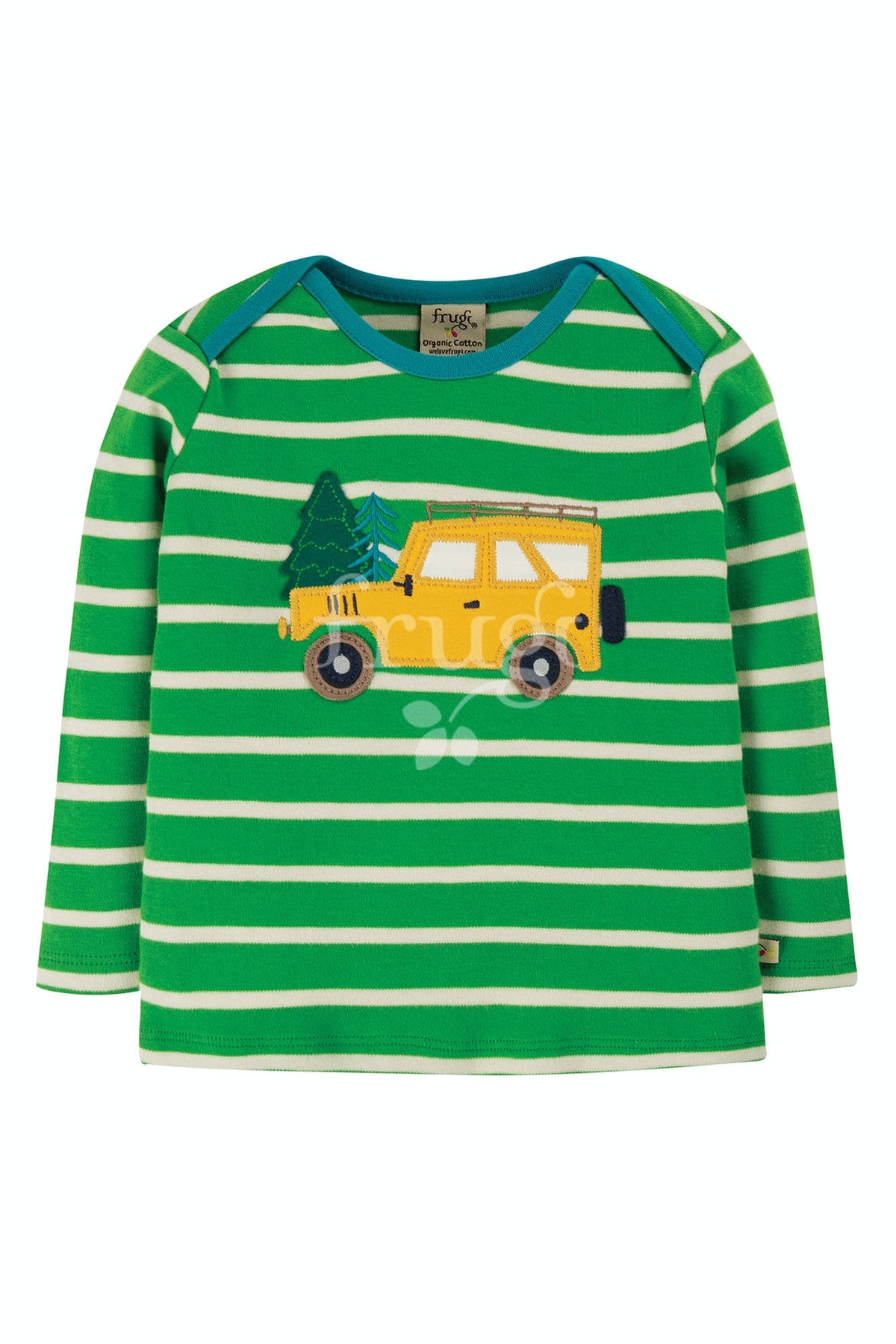 Shirt in grün mit Truck ( 0-3, 3-6, 12-18 Monate)  von Frugi