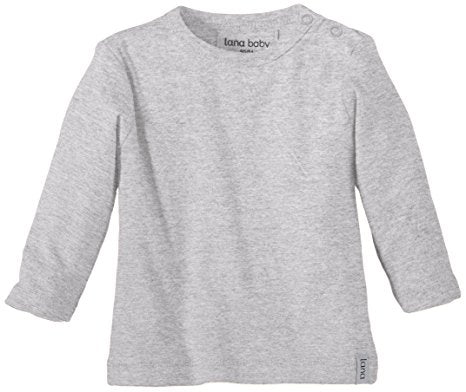 Shirt langarm in grau von Lana aus 100% Bio-Baumwolle