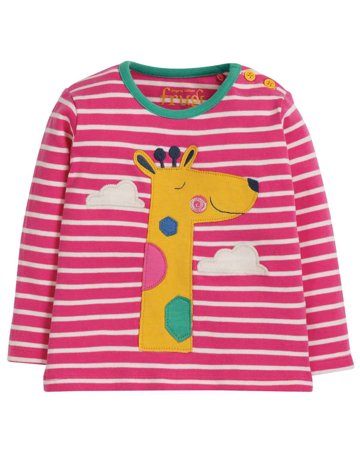Dunkelblaue Cord Hose mit Blume ( 0-3 Monate und 2-3 Jahre) von Frugi