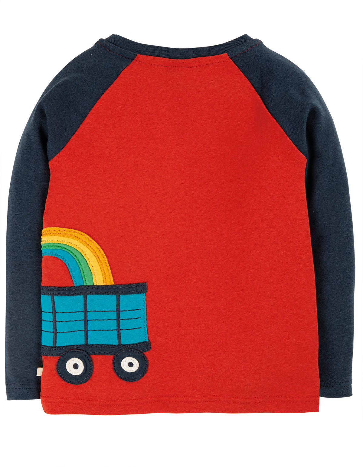 Shirt rot mit Traktor von Frugi