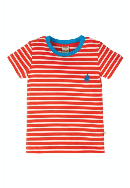 Shirt rot und weiss gestreift ( 5, 7 und 8-9 Jahre) von Frugi