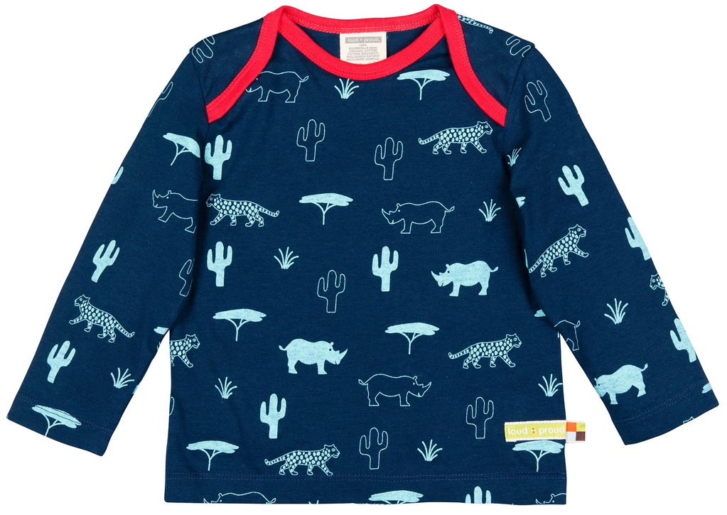 Shirt blau Safari von loud and proud